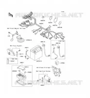 CHASSIS EQUIPMENT ELECTRIQUE pour Kawasaki ZZR250 2001