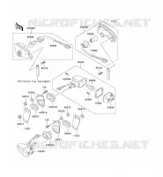 CLIGNOTANTS pour Kawasaki ZZR250 2001