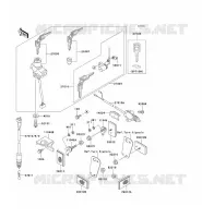 CONTACTEUR SERRURE/R&Eacute;FLECTEUR pour Kawasaki ZZR250 2001
