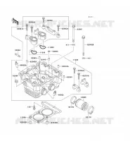 CULASSE pour Kawasaki ZZR250 2001