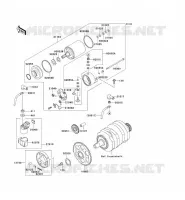 D&Eacute;MARREUR pour Kawasaki ZZR250 2001