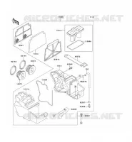 FILTRE A AIR pour Kawasaki ZZR250 2001