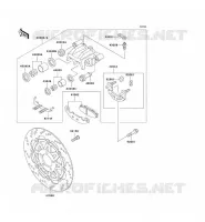 FREIN AVANT pour Kawasaki ZZR250 2001
