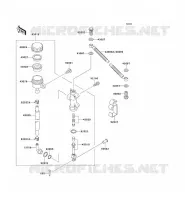 MAITRE CYLINDRE ARRI&Egrave;RE pour Kawasaki ZZR250 2001