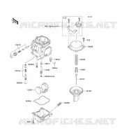 PI&Egrave;CES DE CARBURATEUR pour Kawasaki ZZR250 2001