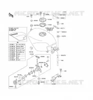 RESERVOIR CARBURANT pour Kawasaki ZZR250 2001