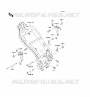 SUPPORT MOTEUR pour Kawasaki ZZR250 2001