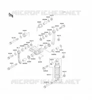 SUSPENSION/AMORTISSEUR pour Kawasaki ZZR250 2001