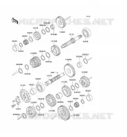 TRANSMISSION pour Kawasaki ZZR250 2001