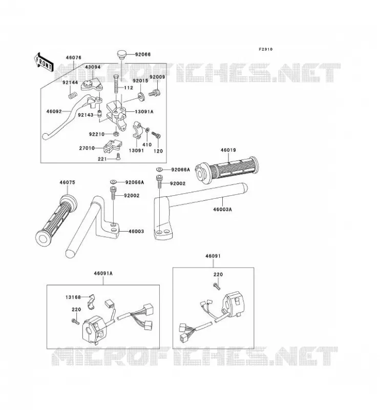 GUIDON Kawasaki MOTOS 250 2001 ZZR250  EX250-H12
