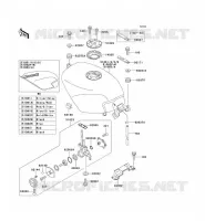 RESERVOIR CARBURANT pour Kawasaki ZZR250 2002