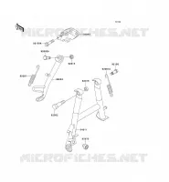 BEQUILLES pour Kawasaki ZZR250 2004