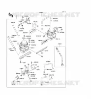 CARBURATEUR pour Kawasaki ZZR250 2004