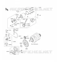 D&Eacute;MARREUR pour Kawasaki ZZR250 2004