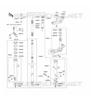 FOURCHE pour Kawasaki ZZR250 2004