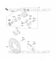 FREIN ARRIERE pour Kawasaki ZZR250 2004