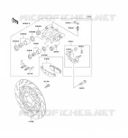 FREIN AVANT pour Kawasaki ZZR250 2004