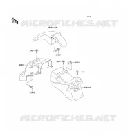 GARDE BOUE pour Kawasaki ZZR250 2004