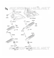 REPOSE PIED pour Kawasaki ZZR250 2004