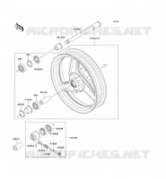 ROUE AVANT pour Kawasaki ZZR250 2004