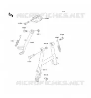 BEQUILLES pour Kawasaki ZZR250 1993