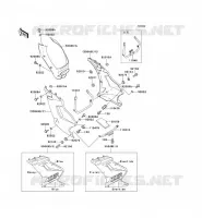 CARENAGE INFERIEUR pour Kawasaki ZZR250 1993