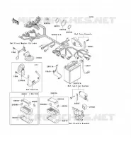 CHASSIS EQUIPMENT ELECTRIQUE pour Kawasaki ZZR250 1993