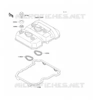 COUVRE CULASSE pour Kawasaki ZZR250 1993
