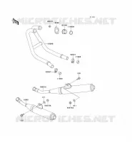 &Eacute;CHAPPEMENT pour Kawasaki ZZR250 1993