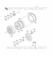 EMBRAYAGE pour Kawasaki ZZR250 1993