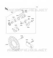 FREIN ARRIERE pour Kawasaki ZZR250 1993
