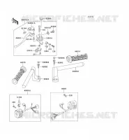 GUIDON pour Kawasaki ZZR250 1993