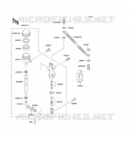 MAITRE CYLINDRE ARRI&Egrave;RE pour Kawasaki ZZR250 1993
