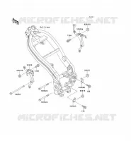 PIECE DE CADRE (COUVERTURE) pour Kawasaki ZZR250 1993