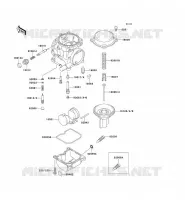 PI&Egrave;CES DE CARBURATEUR pour Kawasaki ZZR250 1993