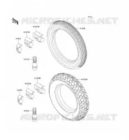 PNEUS pour Kawasaki ZZR250 1993