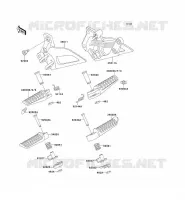 REPOSE PIED pour Kawasaki ZZR250 1993