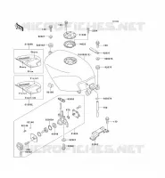 RESERVOIR CARBURANT pour Kawasaki ZZR250 1993