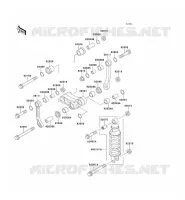 SUSPENSION/AMORTISSEUR pour Kawasaki ZZR250 1993