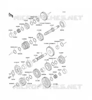 TRANSMISSION pour Kawasaki ZZR250 1993