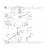 RESERVOIR CARBURANT pour Kawasaki ZZR250 1996