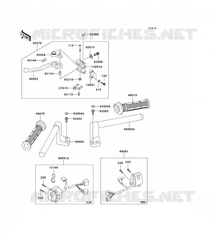 GUIDON Kawasaki MOTOS 250 2007 ZZR250  EX250H7F