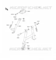 BEQUILLES pour Kawasaki ZZR250 1997