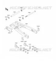 BRAS OSCILLANT pour Kawasaki ZZR250 1997
