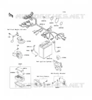 CHASSIS EQUIPMENT ELECTRIQUE pour Kawasaki ZZR250 1997