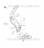 CH&Acirc;SSIS pour Kawasaki ZZR250 1997