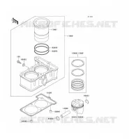 CYLINDRE/PISTON pour Kawasaki ZZR250 1997