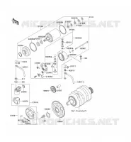D&Eacute;MARREUR pour Kawasaki ZZR250 1997