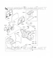 FILTRE A AIR pour Kawasaki ZZR250 1997