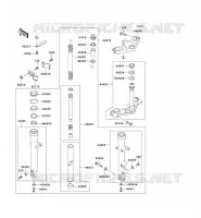 FOURCHE pour Kawasaki ZZR250 1997